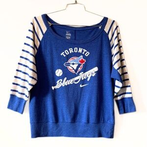 Toronto Blue Jays Nike Cooperstown Collection ¾ Sleeve Top Size L